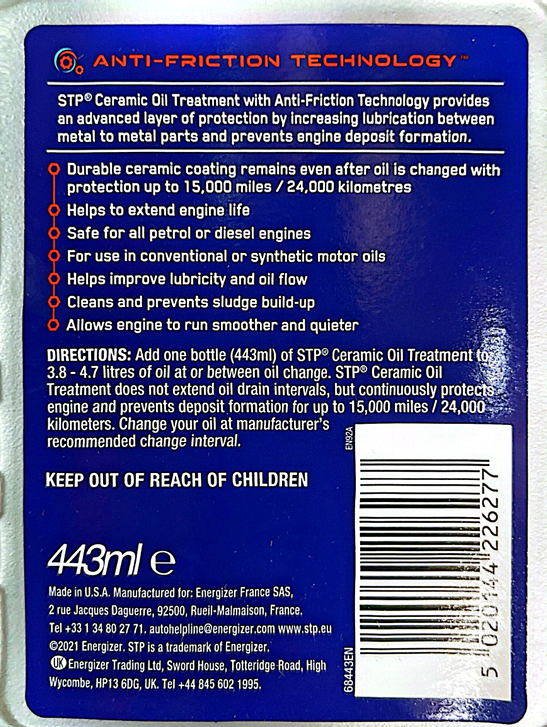 STP Ceramic Oil Treatment 443ml