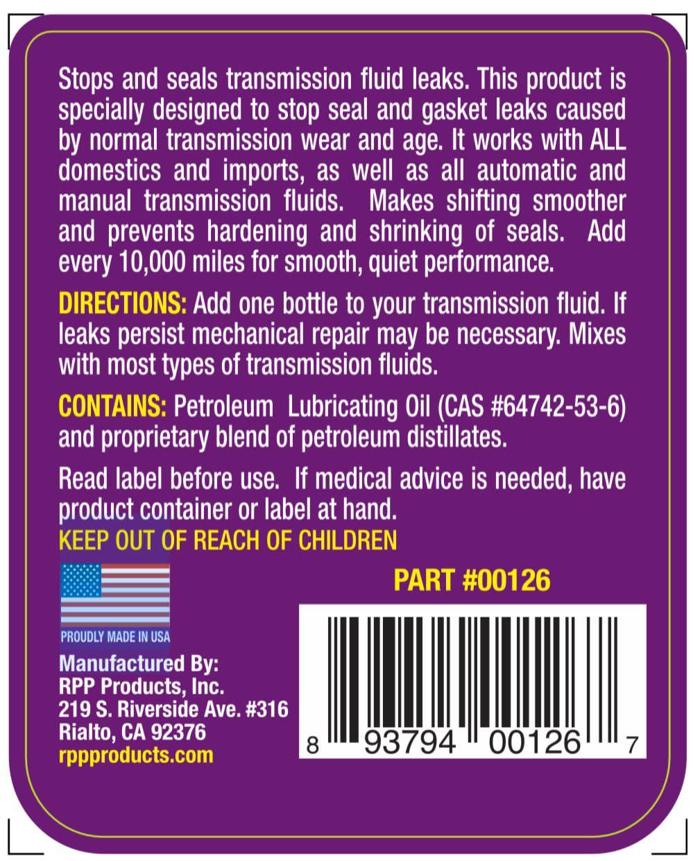 Race Pro Trans Sealer & Conditioner 354ml
