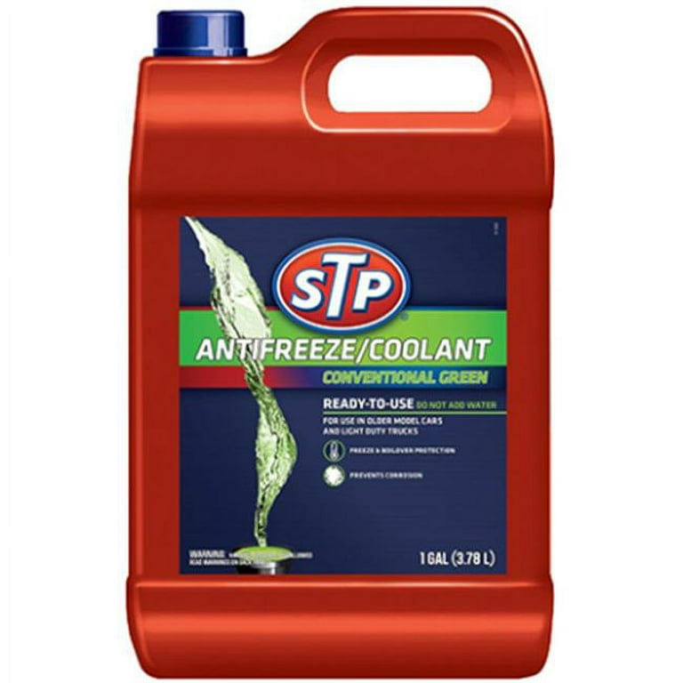 STP 100% Antifreeze - Conventional Green - 1 Gallon