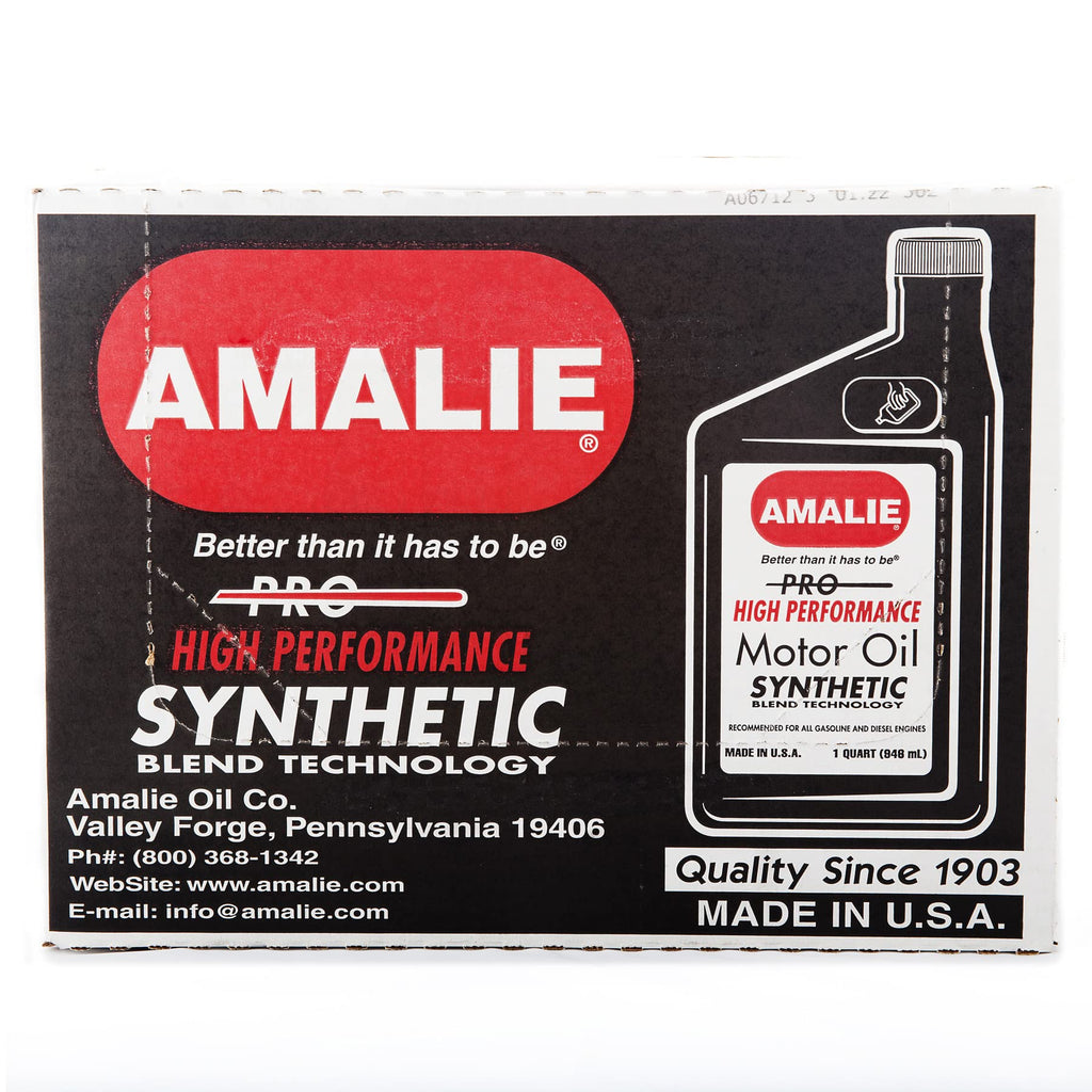 AMALIE-ENGINE OIL-SYNTHETIC BLEND-HIGH MILEAGE-API SP-SAE 10W40-1Q
