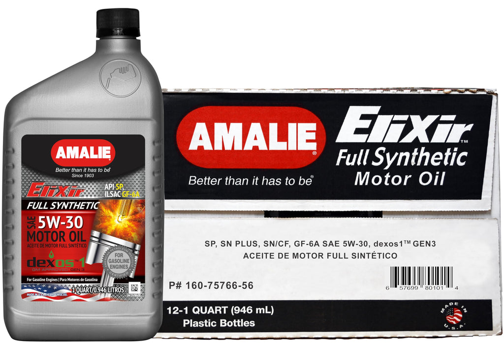 AMALIE-ENGINE OIL-FULL SYNTHETIC-ELIXIR DEXOS 1-API SP-SAE 5W30-1Q