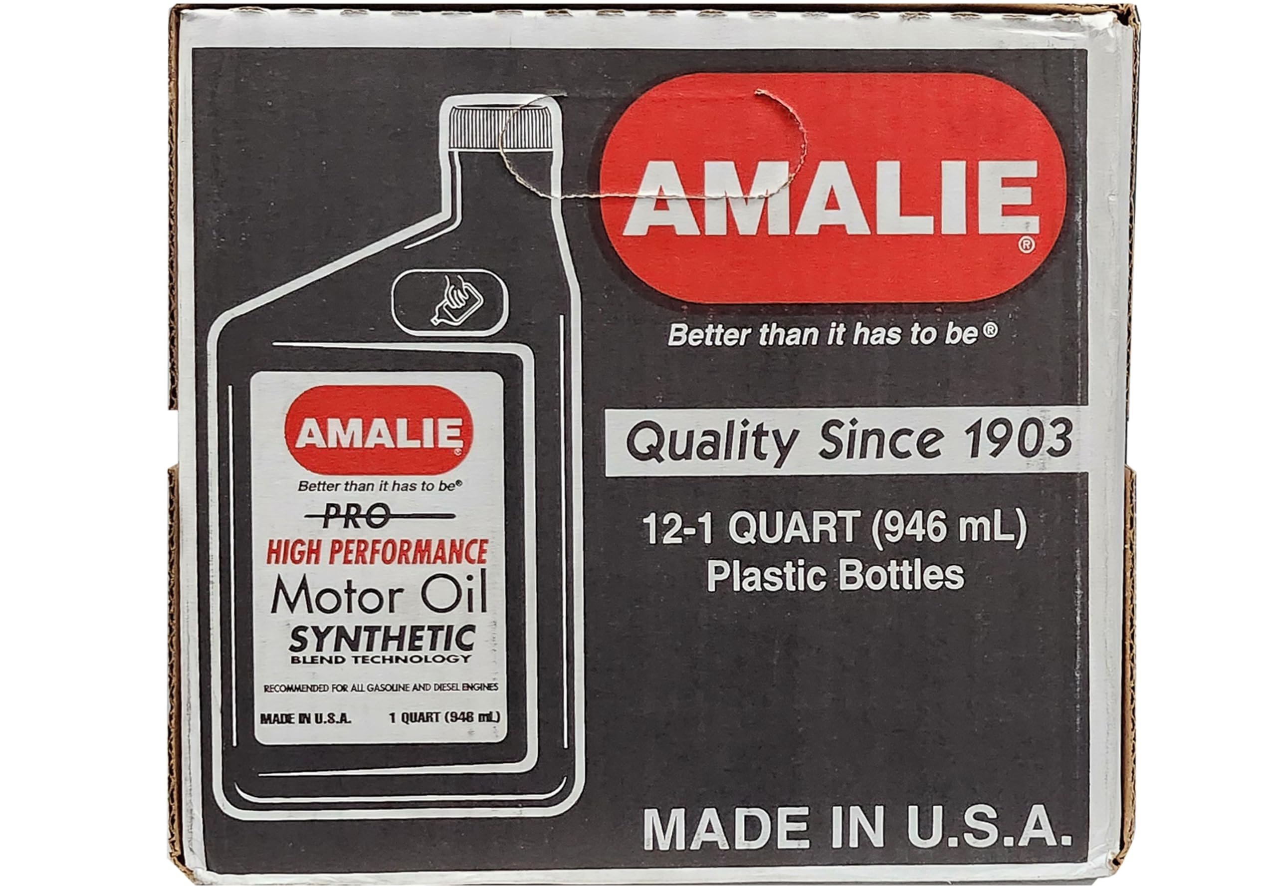 AMALIE-ENGINE OIL-SYNTHETIC BLEND-API SP-SAE 5W20-1Q