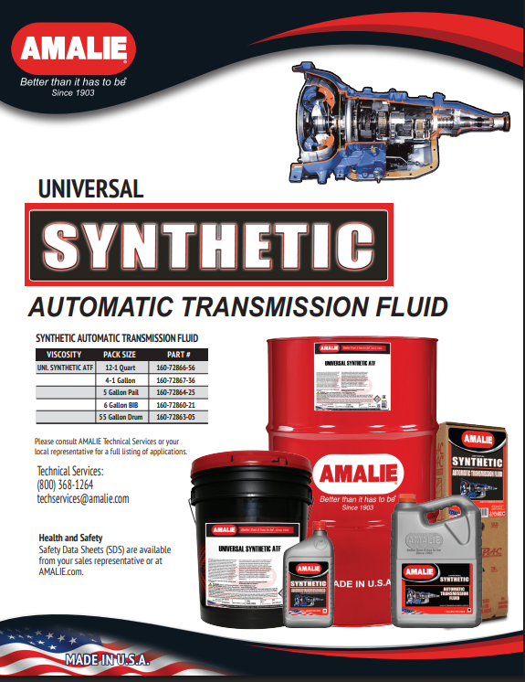 AMALIE Universal Synthetic Automatic Transmission Fluid 1Q(0.946L)