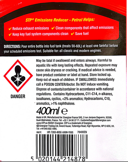 STP Emissions Reducer Petrol 400ml