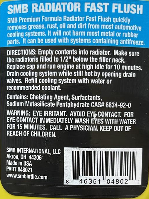 SMB Radiator Fast Flush 355ml