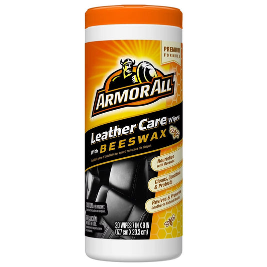 Armor All Leather Care Wipes Beeswax