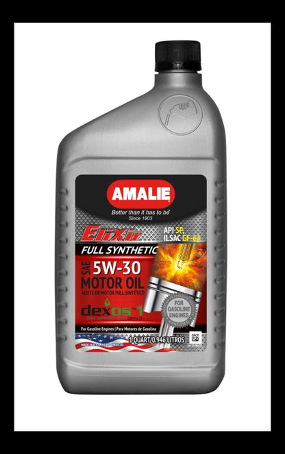 AMALIE Elixir-Full Synthetic Engine Oil SAE 5W30 API SP 1Q(0.946L)