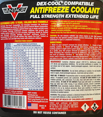 Vantage  Dex-Cool Antifreeze/Coolant 1G (3.78L)
