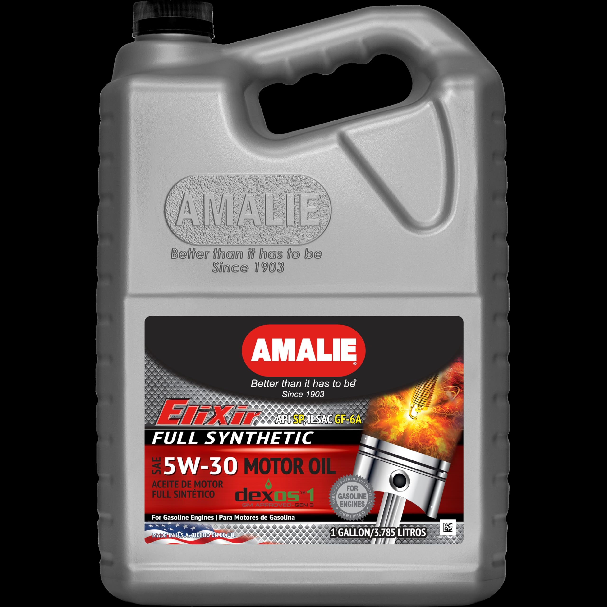 AMALIE-ENGINE OIL-FULL SYNTHETIC-ELIXIR DEXOS 1-API SP-SAE 5W30-1Q