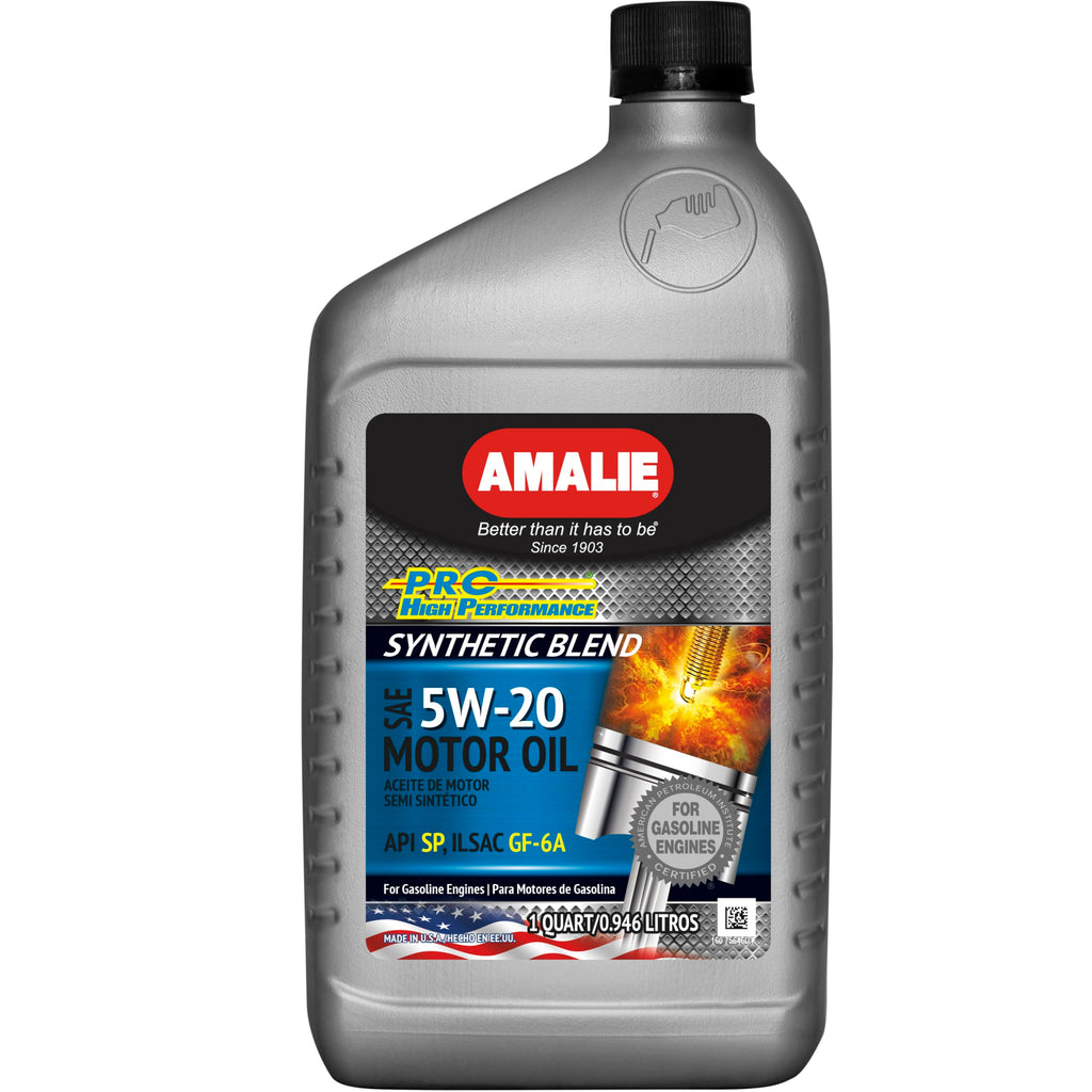 AMALIE-ENGINE OIL-SYNTHETIC BLEND-API SP-SAE 5W20-1Q