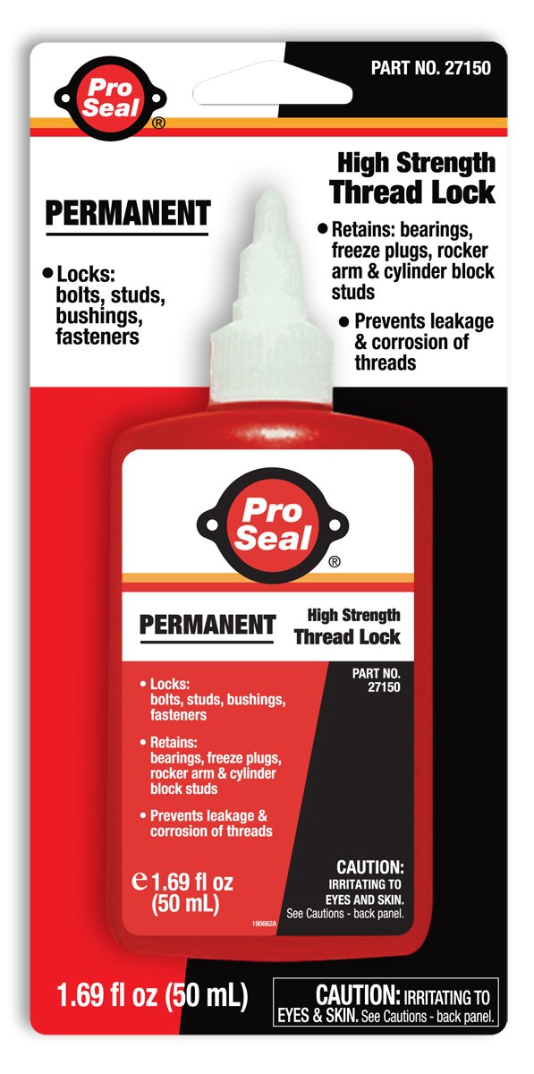 Pro Seal High Strength Thread Lock - Permanent Red