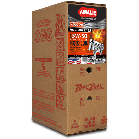 AMALIE-ENGINE OIL-SYNTHETIC BLEND-HIGH MILEAGE-API SP-SAE 5W30-1Q