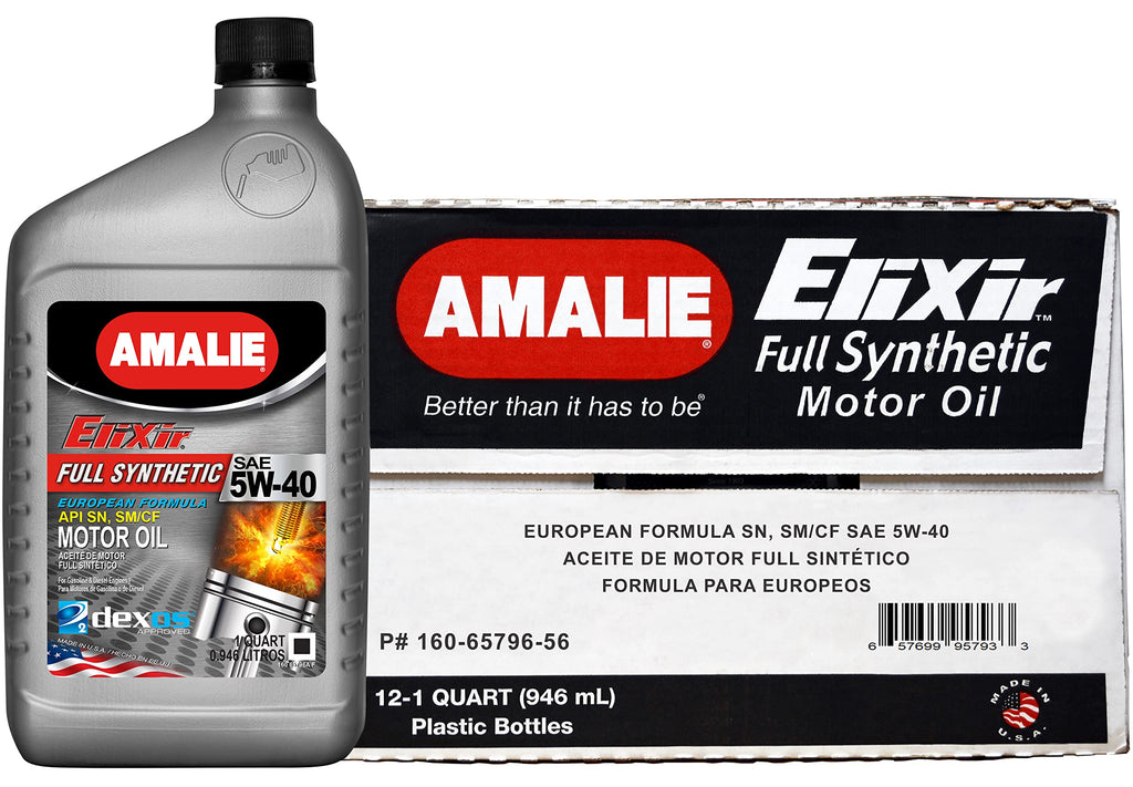 AMALIE-ENGINE OIL-FULL SYNTHETIC-ELIXIR DEXOS 2-API SN-SAE 5W40-1Q